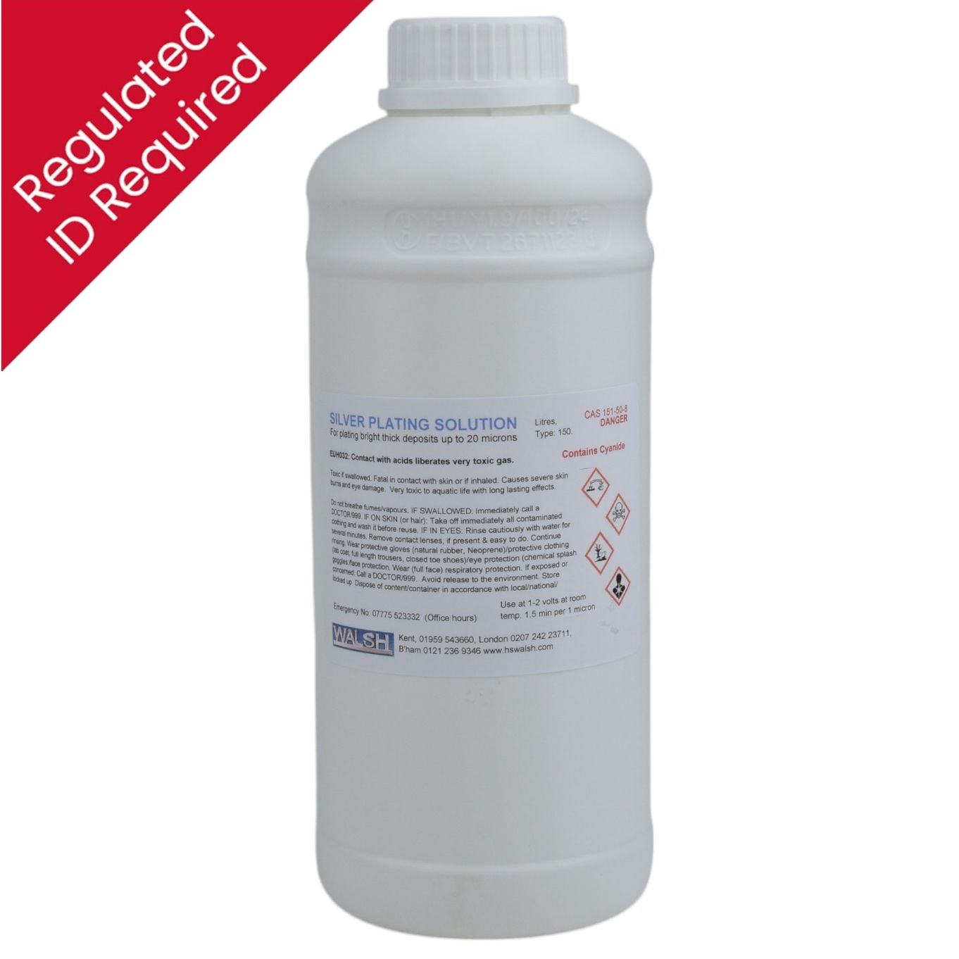 SILVER PLATING SOLUTION HEAVY 150 - TP1324