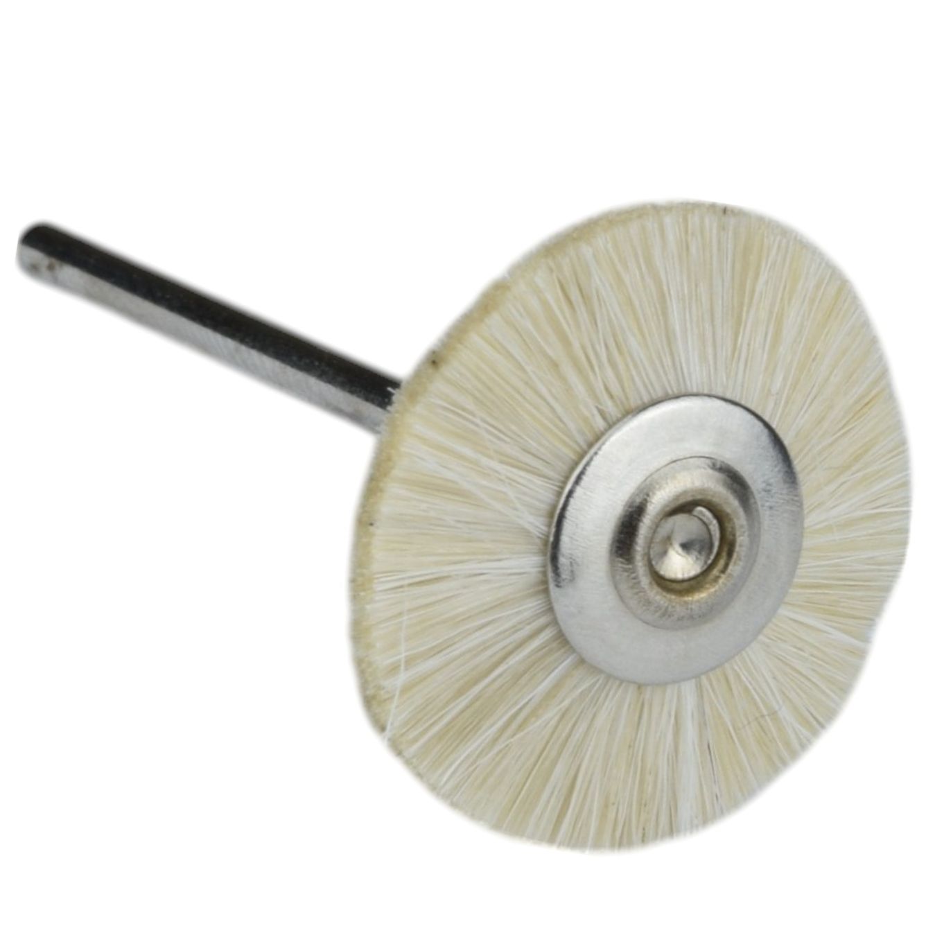 White Goat Hair Mounted Wheel - TMC515W