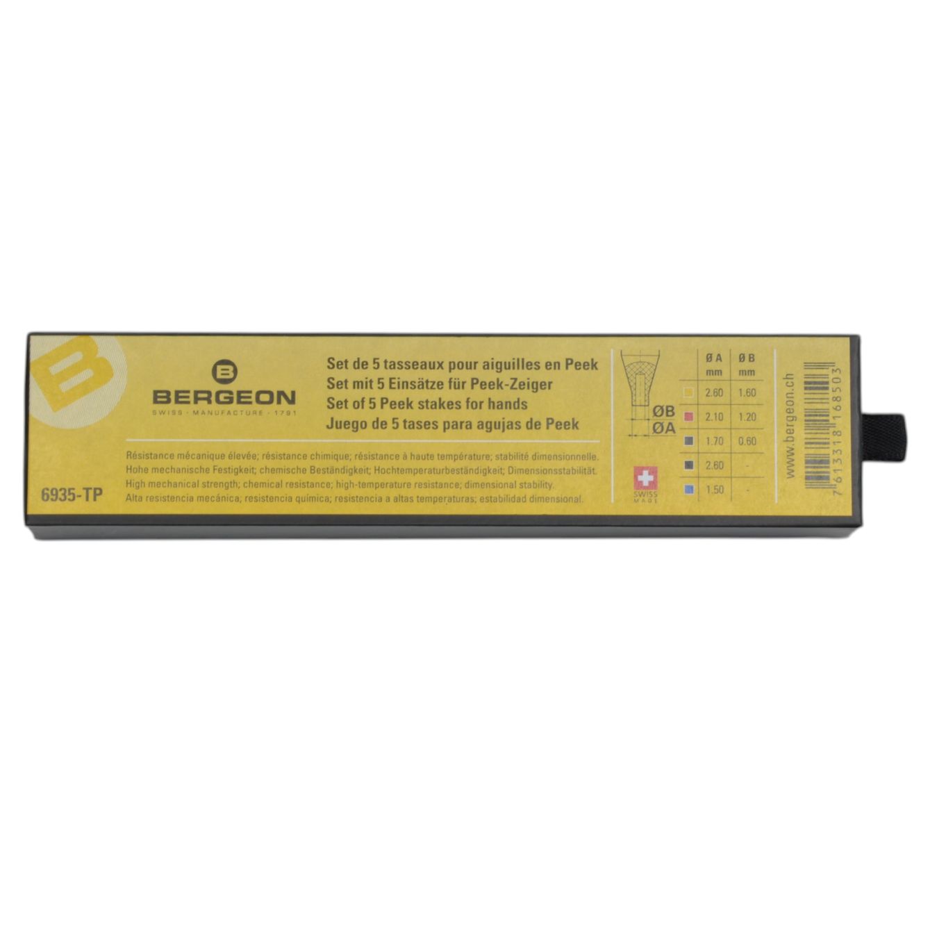 Watch Hand Fitting Stakes In Peek (Set Of 5) Bergeon 6935-TP For HH8935 - HS6935-TP