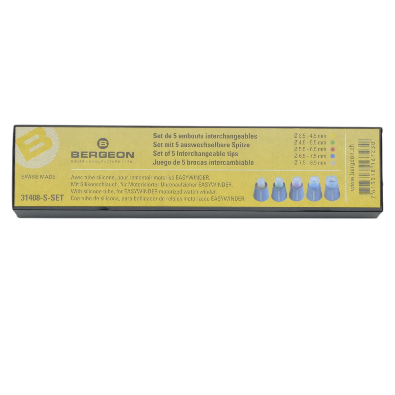 Silicone Tube (Set Of 5) For Watch Crowns Bergeon 31408-S-SET For Bergeon 31408 - HW31408-S-SET