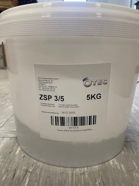 OTEC ZSP 3/5 PORCELAIN POLISHING CHIP WHITE,ROLLED 5kg