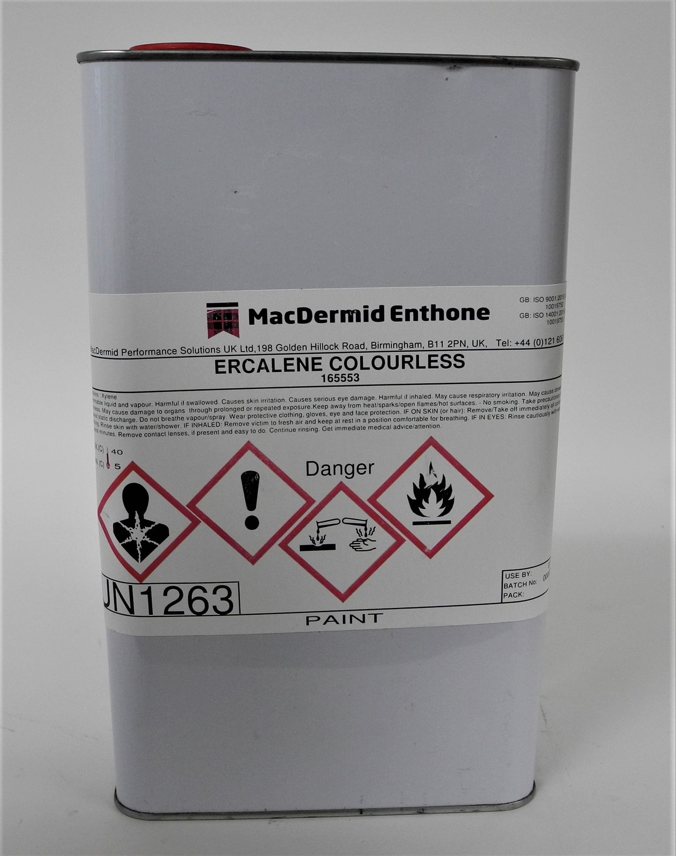 Lacquer Ercalene Grade "A" Colourless (500ml) T65095