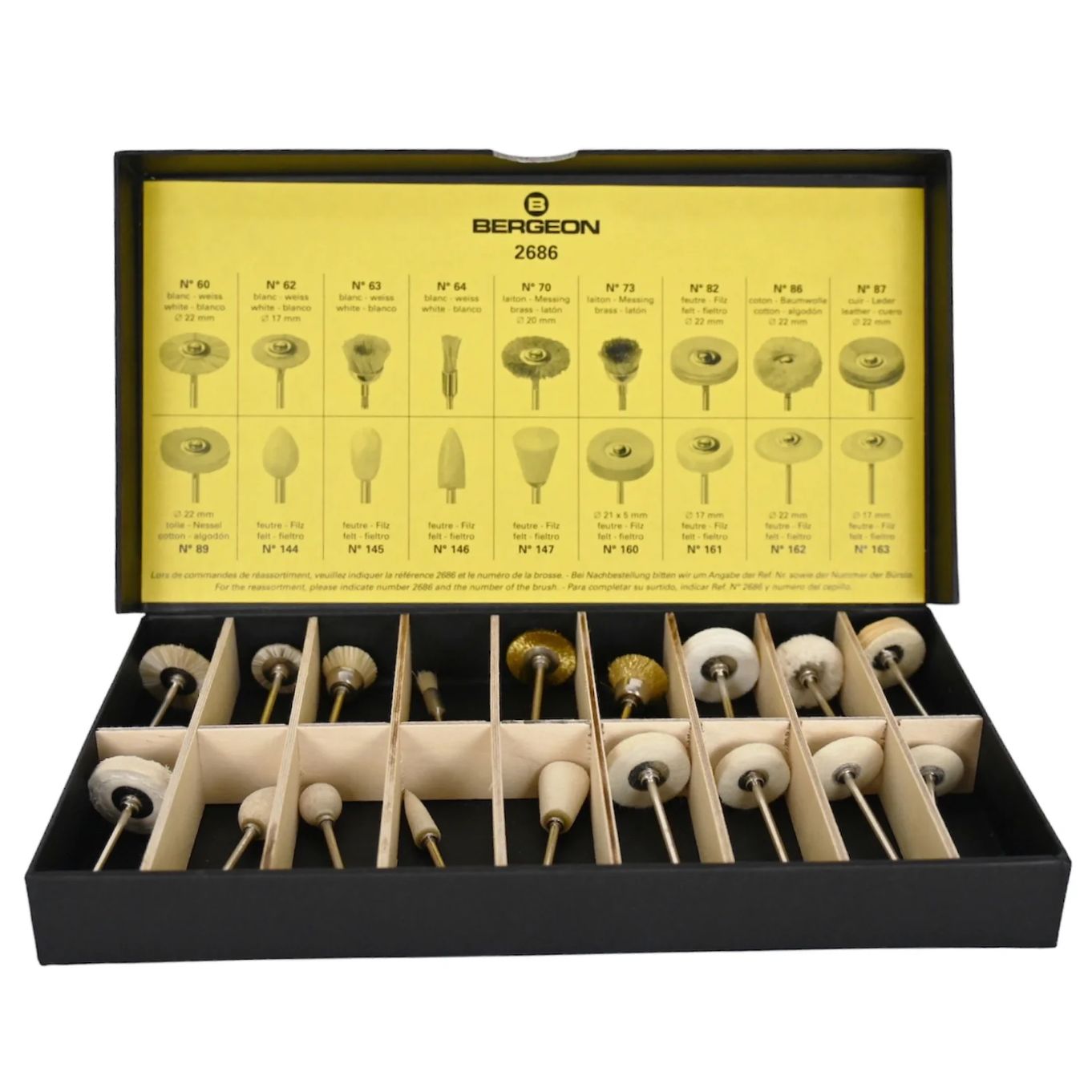 Mounted Mop (Set Of 18) Bergeon 2686 - TM2686