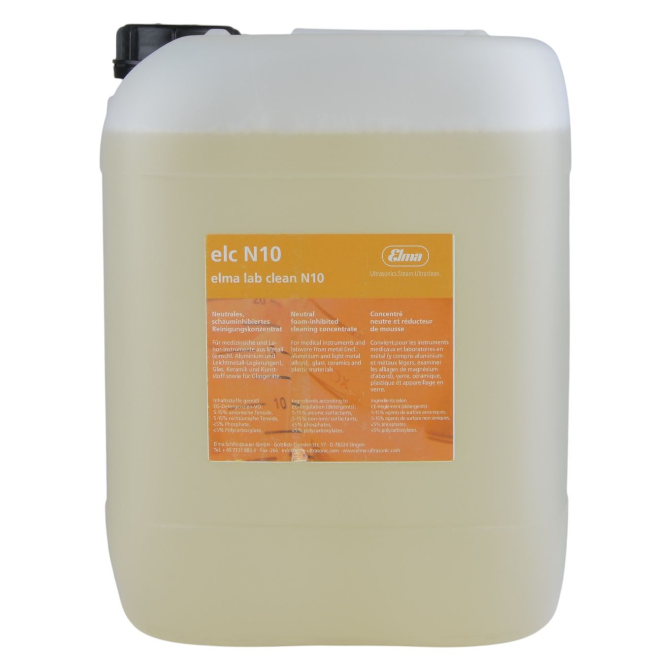 ELMA LAB CLEAN N10 (10 LITRE) (ELC N10) - HF70N10B