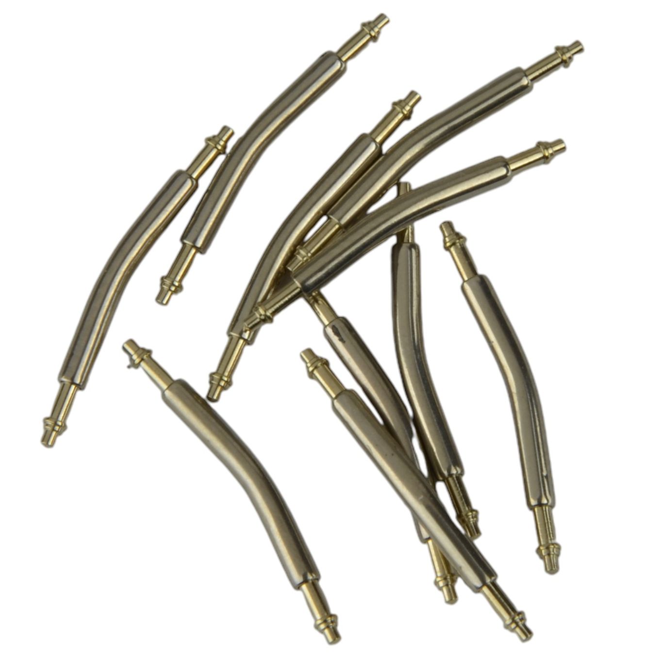 Curved Flanged Spring Bars (Lugs) Sizes 7-22mm - MS43 (Packs of 10)