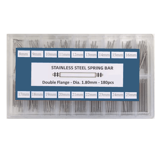 SPRING BAR / LUG GRADED ASSORTMENT 1.80MM (8-25MM)