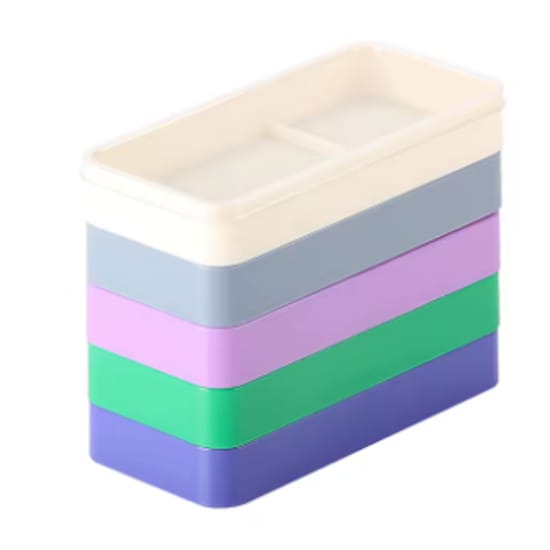 STACKABLE BOXES FOR WATCH PARTS - RECTANGULAR - HB001