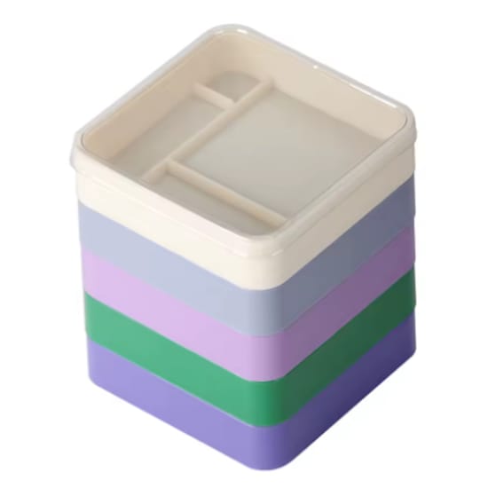 STACKABLE BOXES FOR WATCH PARTS - SQUARE - HB002