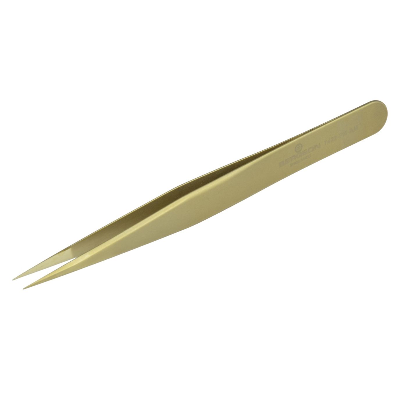 BERGEON BRASS TWEEZER 7422-PM-AM (Cu & Zn) - HT7422-PM-AM