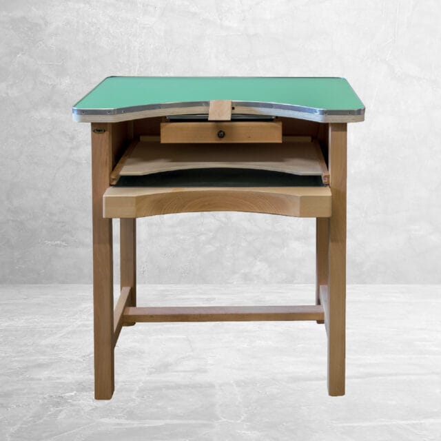 JEWELLERS BENCH WITH A GREEN TOP - TB209