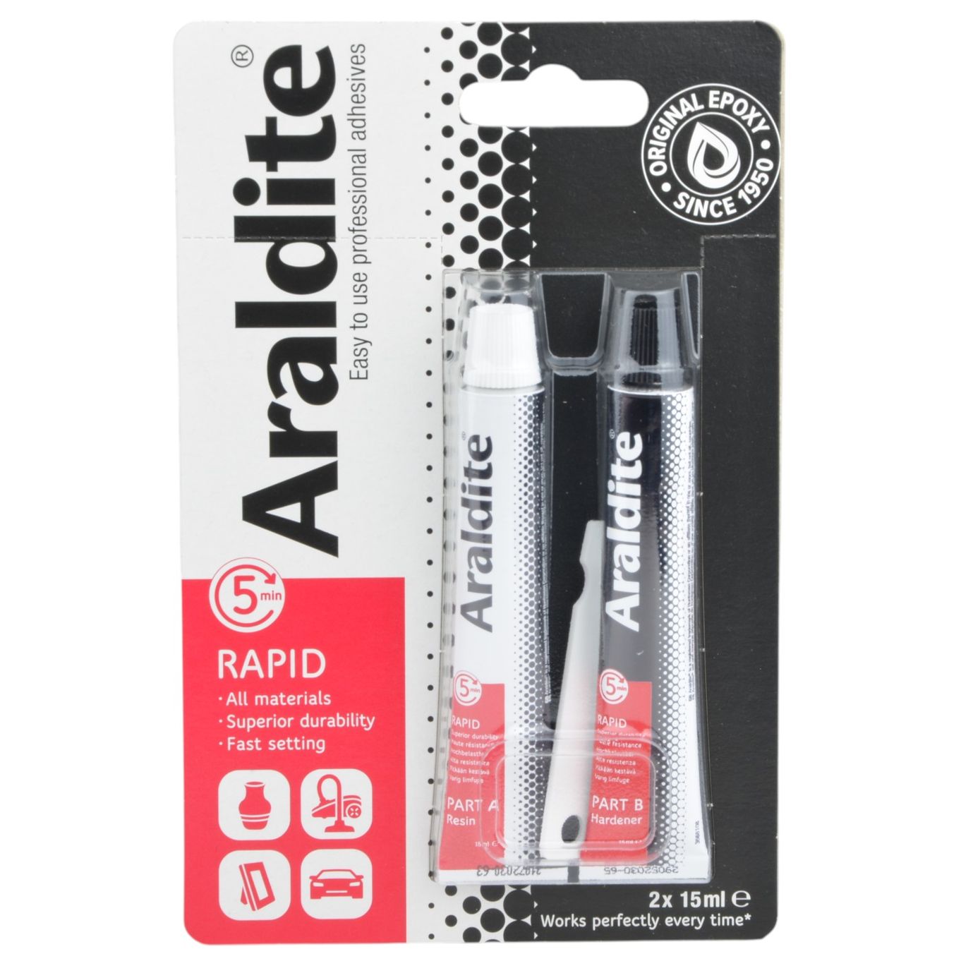 ARALDITE RAPID EPOXY 2 X 15ML TUBES - TA005