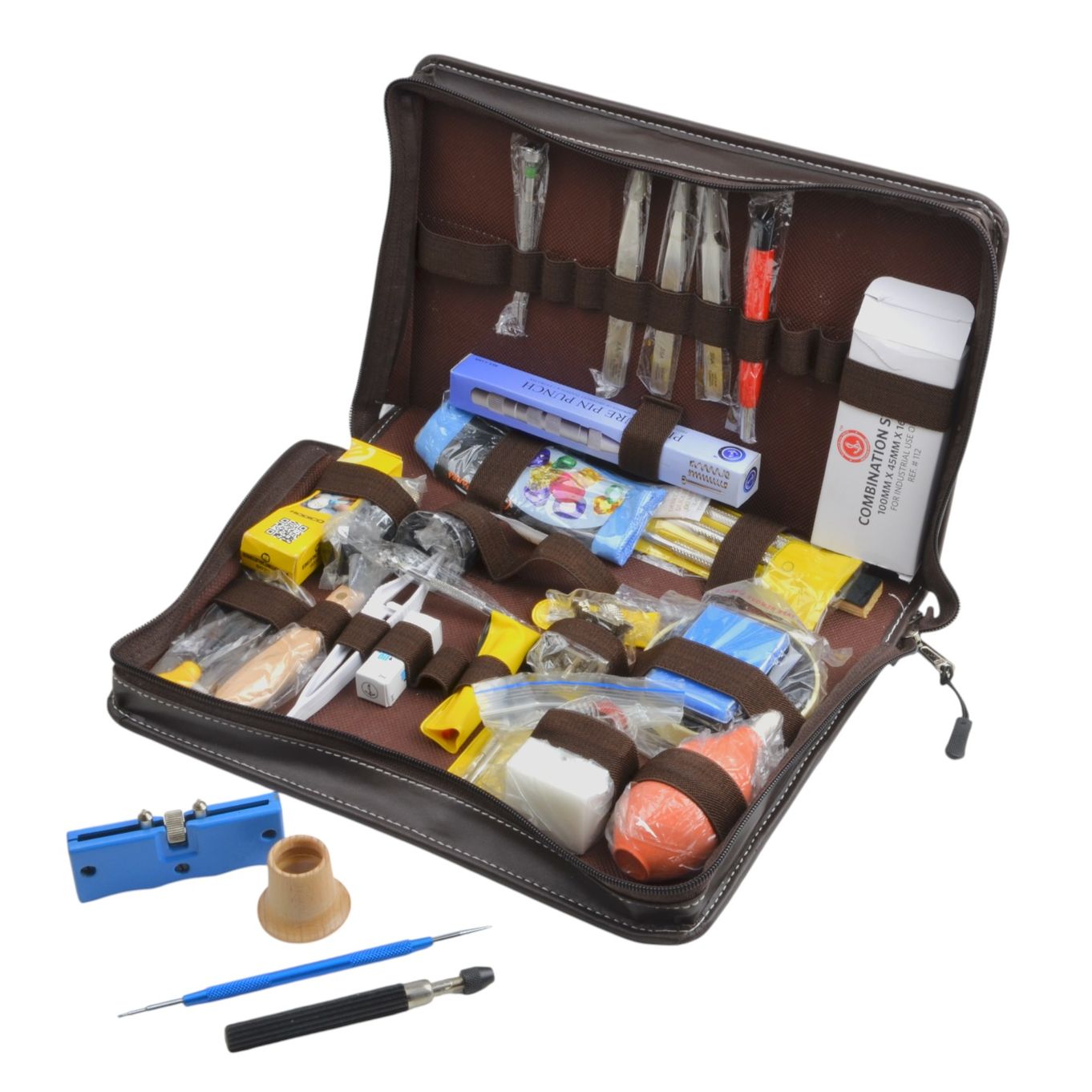 KIT ATTREZZI RIPARAZIONE MANUTENZIONE OROLOGI A VALIGIA PROFESSIONALE KIT ATTREZZI RIPARAZIONE MANUTENZIONE OROLOGI A VALIGIA PROFESSIONALE