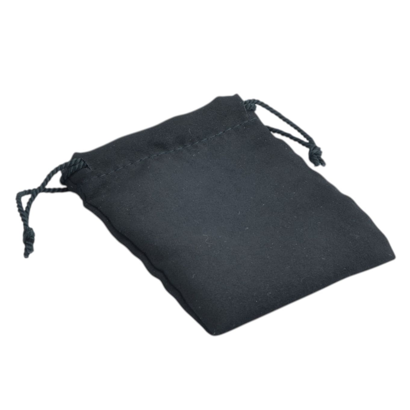 EXTRA SMALL SUEDE DRAWSTRING GIFT POUCHES BLACK (10 PIECES) - FPEXSMALL