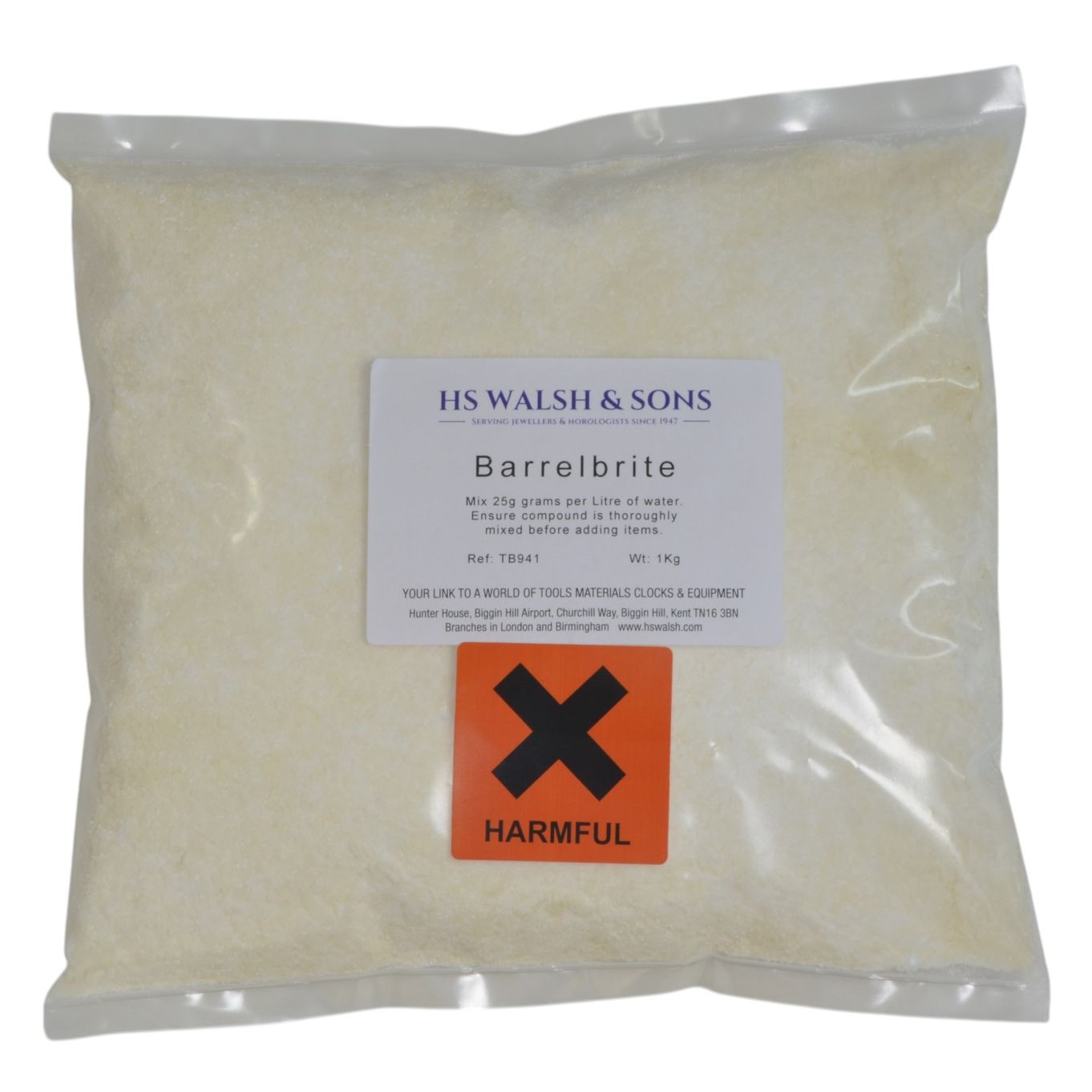 Barrelbrite Barrel Brite Barrelling Powder Compound 1kg - TB941