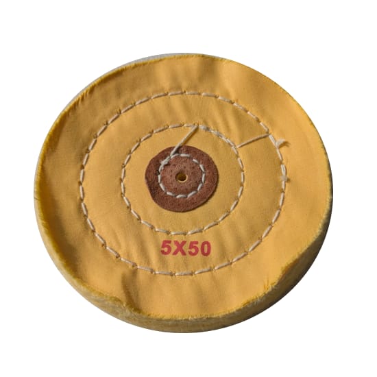 YELLOW SOFT STITCHED POLISHING MOP 125MM X 22MM (50LAP)