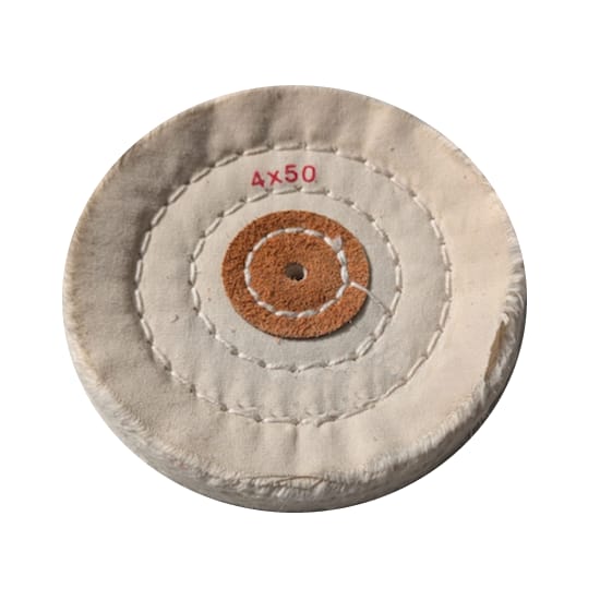 WHITE SOFT STITCHED POLISHING MOP 100MM X 22MM (50LAP)