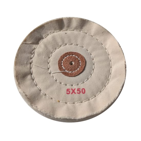  WHITE SOFT STITCHED POLISHING MOP 125MM X 22MM (50LAP)