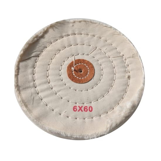 WHITE SOFT STITCHED POLISHING MOP 150MM  X 25MM (60LAP)