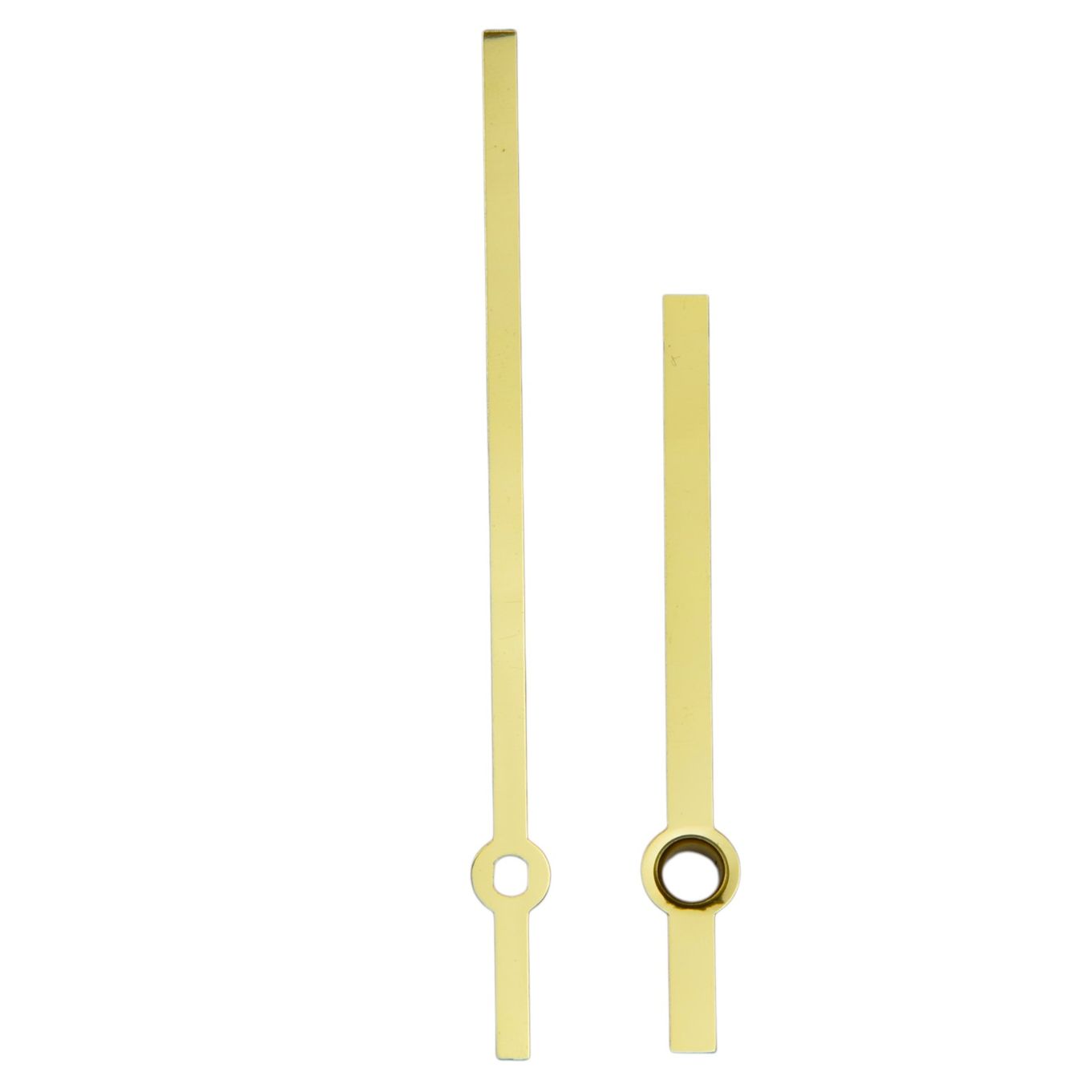 Clock Hands Aluminium Gold Colour Baton (76mm Minute, 52mm Hour) Quartz Euro Shaft Fit - CH52976G