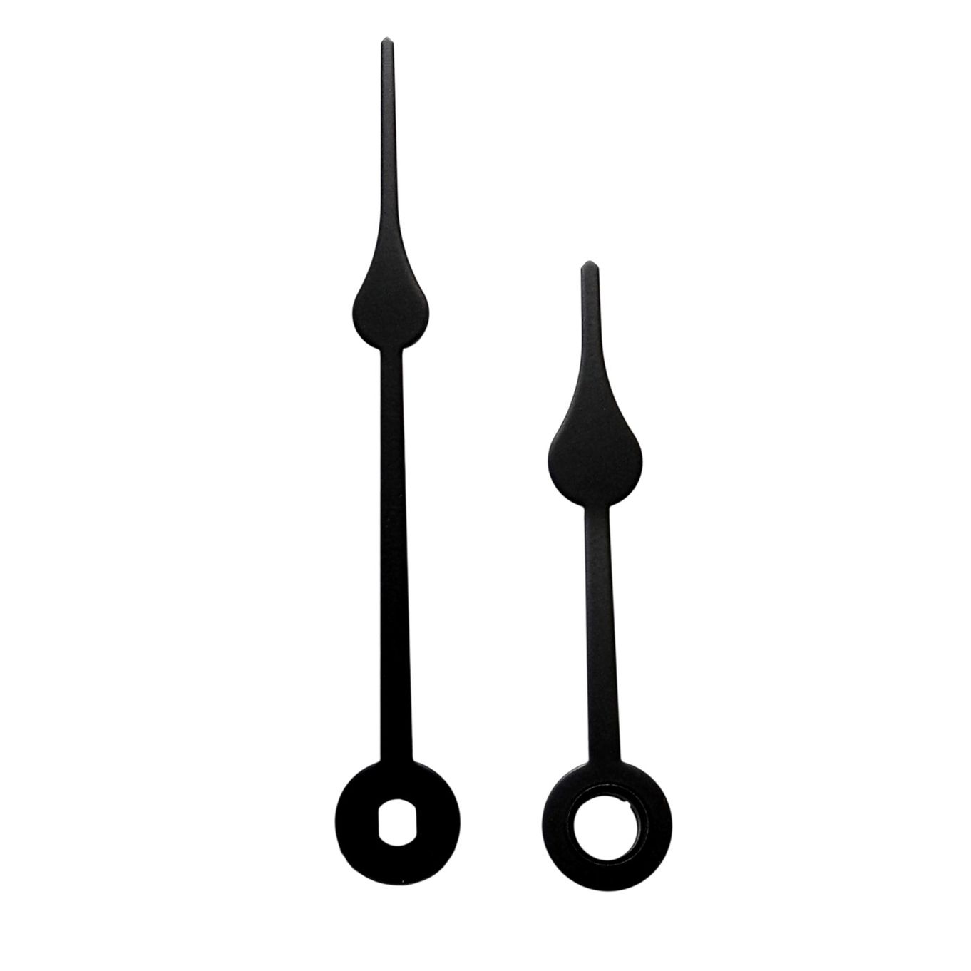 Hands Black Clock Double Spade Quartz Euro Shaft - CH463