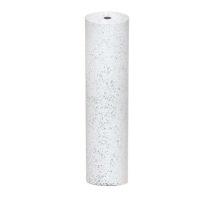Silicone Cylinder, Diameter 7mm, Length 19mm,  Coarse, White - TC931