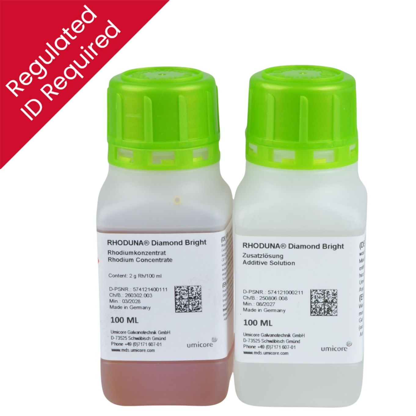 *DGS Rhodium Rhoduna® Diamond Bright Solution (2 Grams) - TP1314