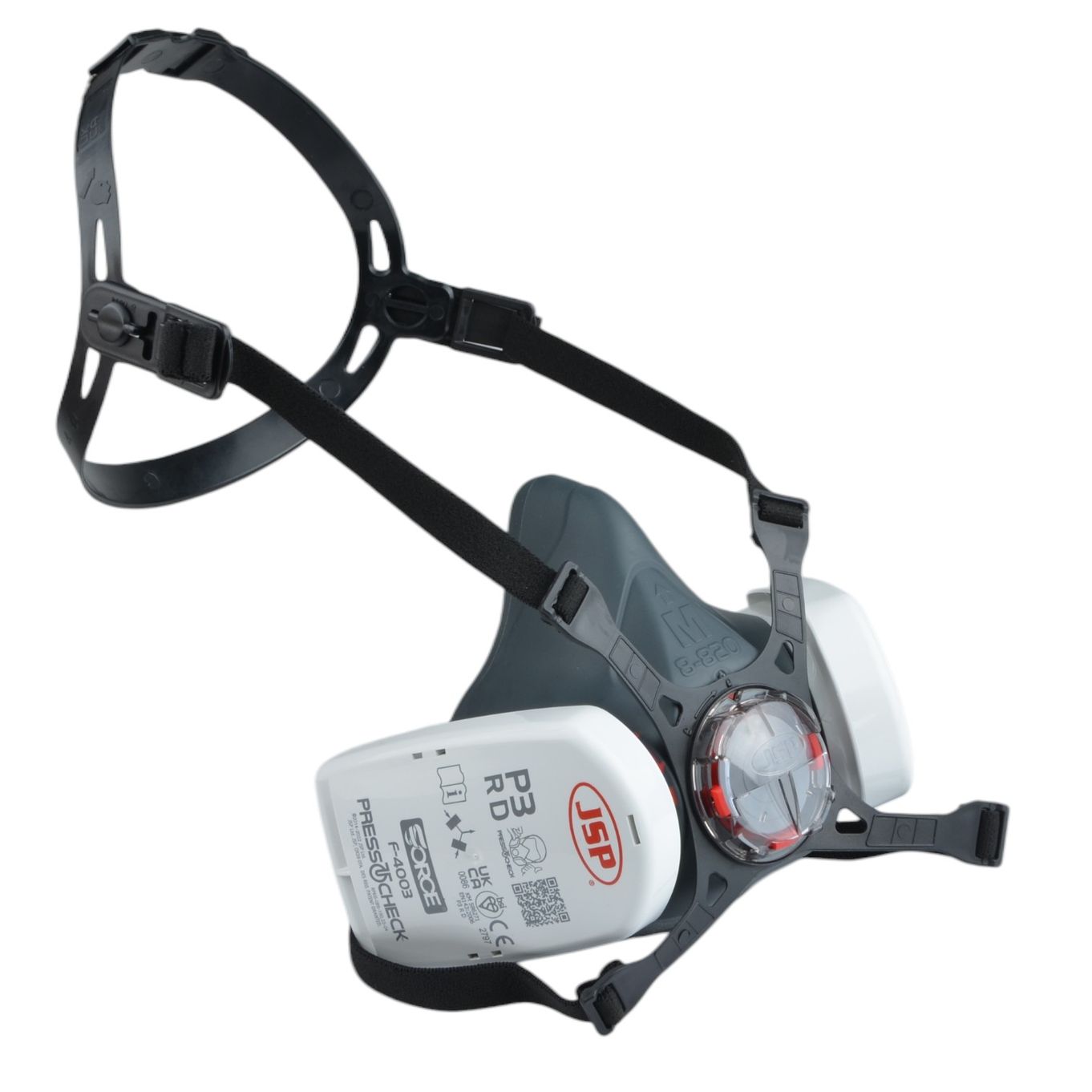 JSP FORCE 8 P3 HALF FACE RESPIRATOR MASK WITH FILTERS