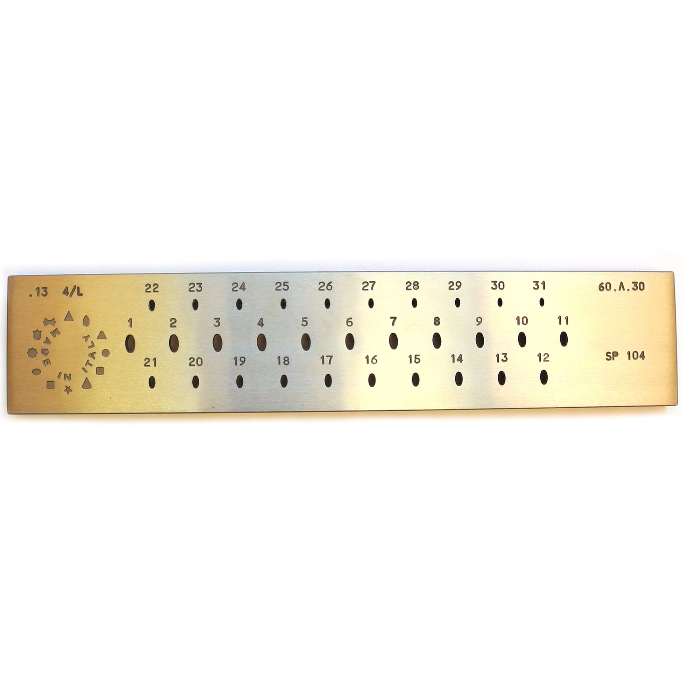 Drawplate Oval 31 Hole 6mm to 3mm - TD452