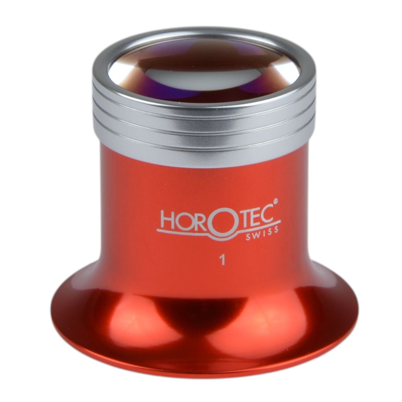 Eyeglass Red Anodised Aluminium Horotec MSA00.033-* 10x Magnification HE00033-*