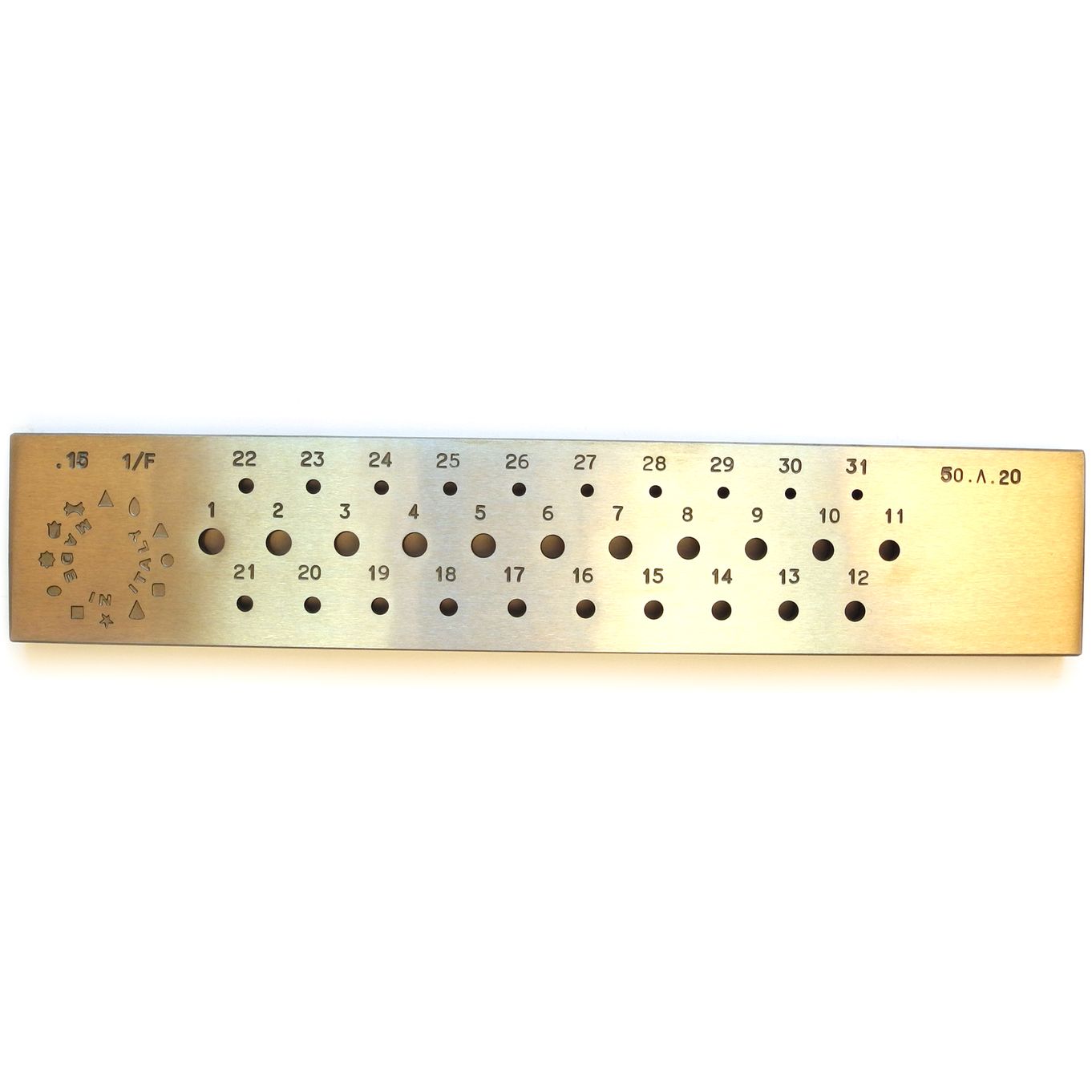 Drawplate Round 31 Hole Ø5.00 - Ø2.00mm - TD419