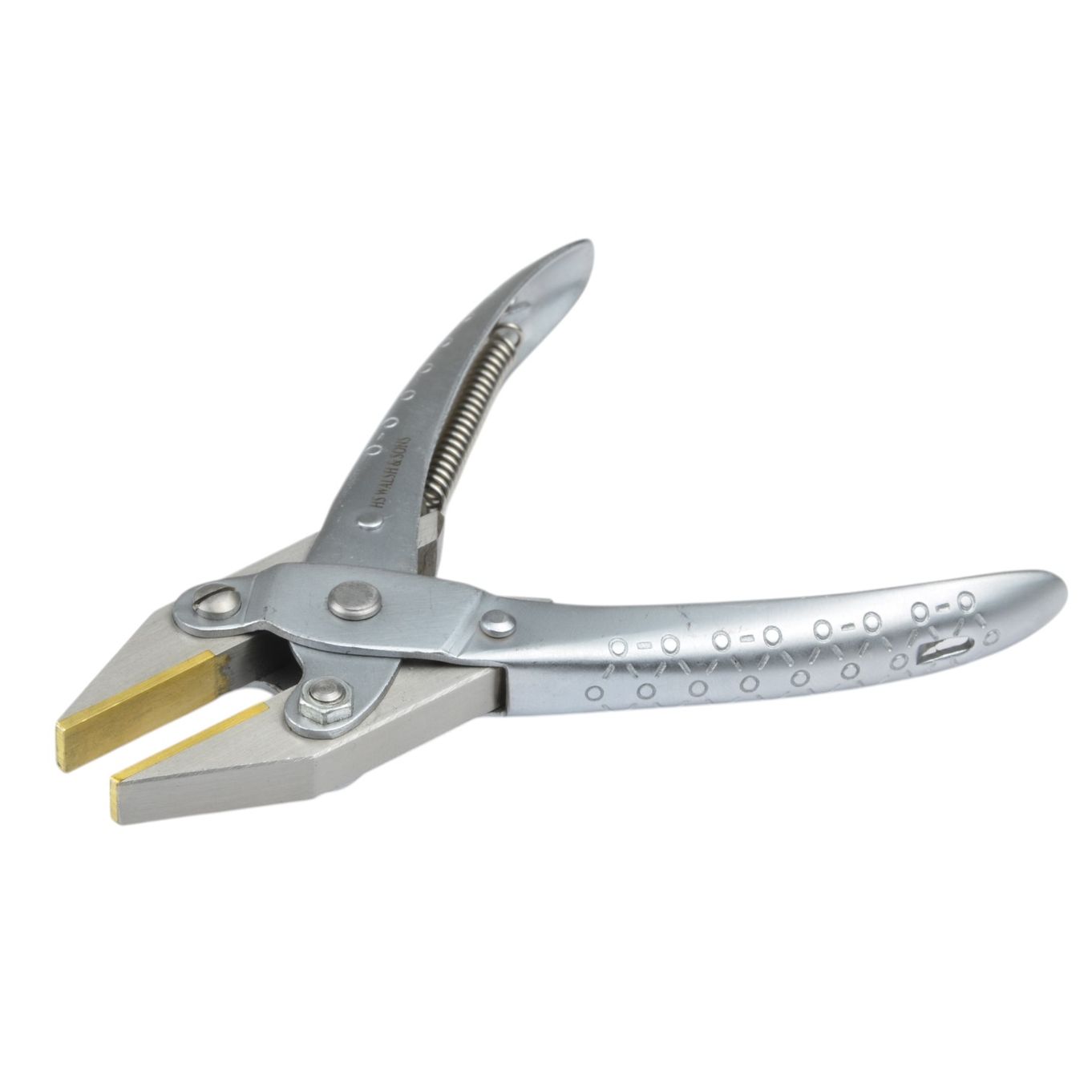 Brass Jaw Parallel Plier Witth Spring 140mm - TQP1511