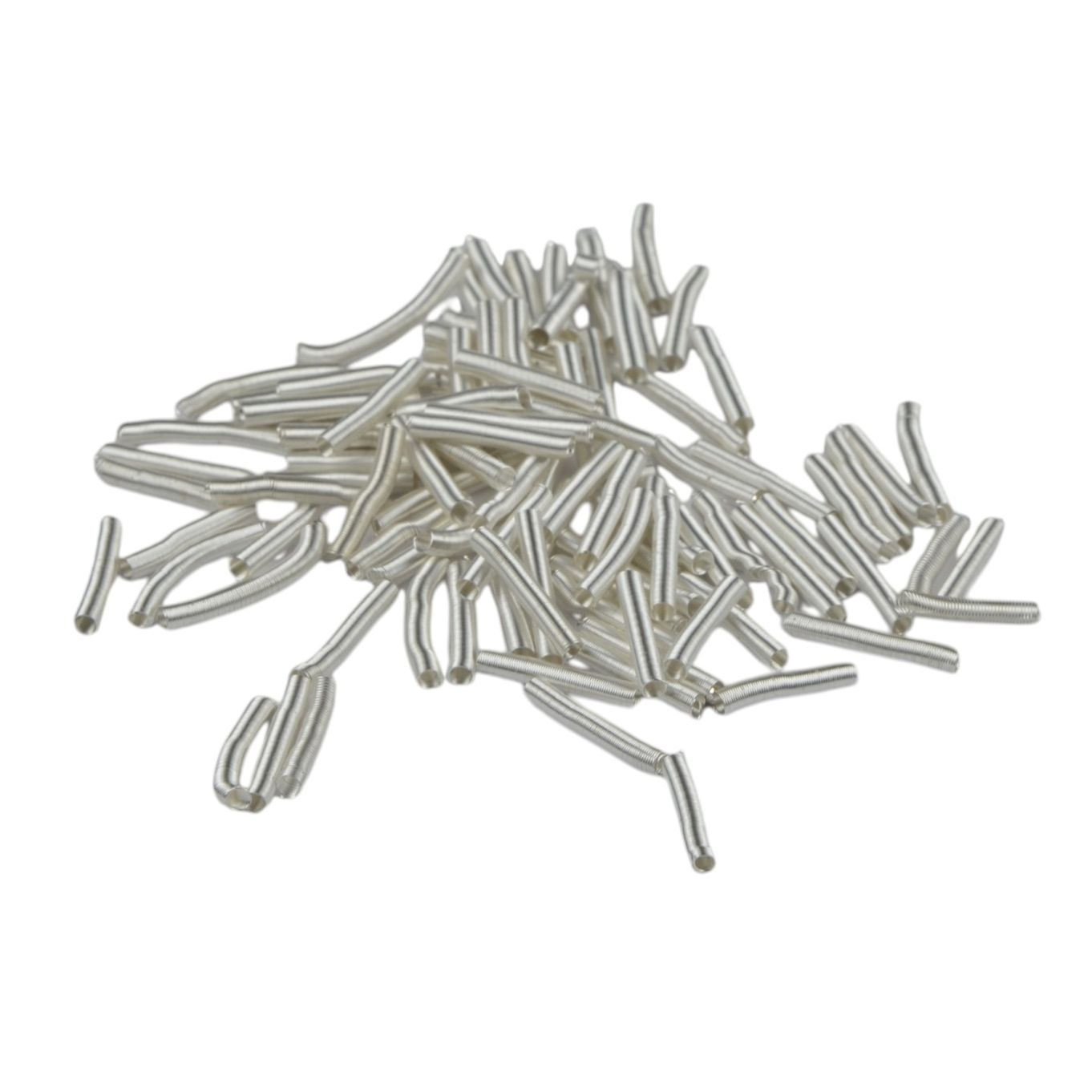 ​NECKLET ENDS WHITE 0.74MM (100) GIMP - FN074W