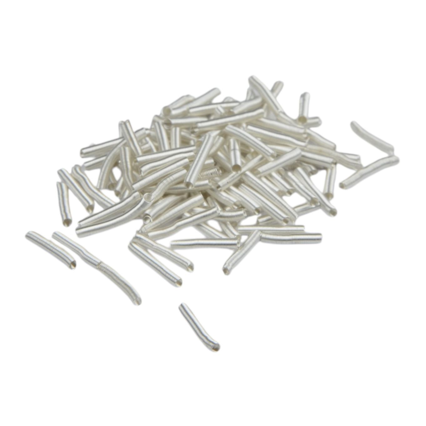 NECKLET ENDS WHITE 1.40MM (100) GIMP - FN140W