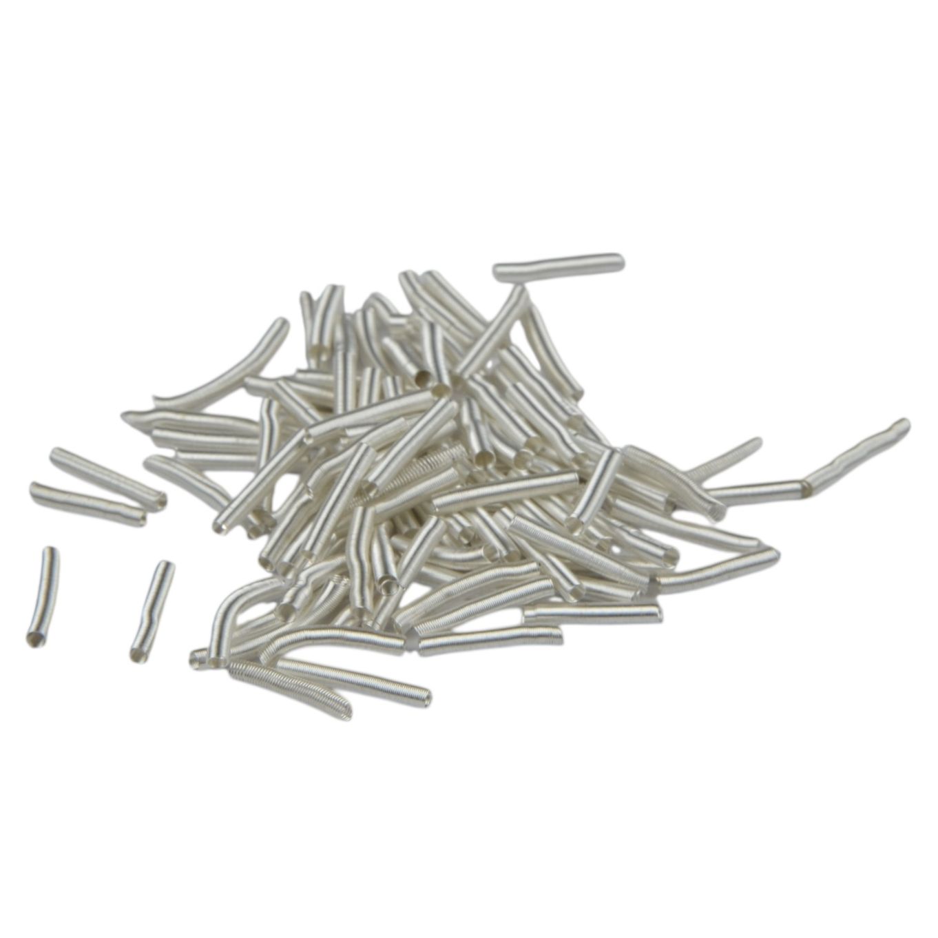 NECKLET ENDS WHITE 1.00MM (100) GIMP - FN100W