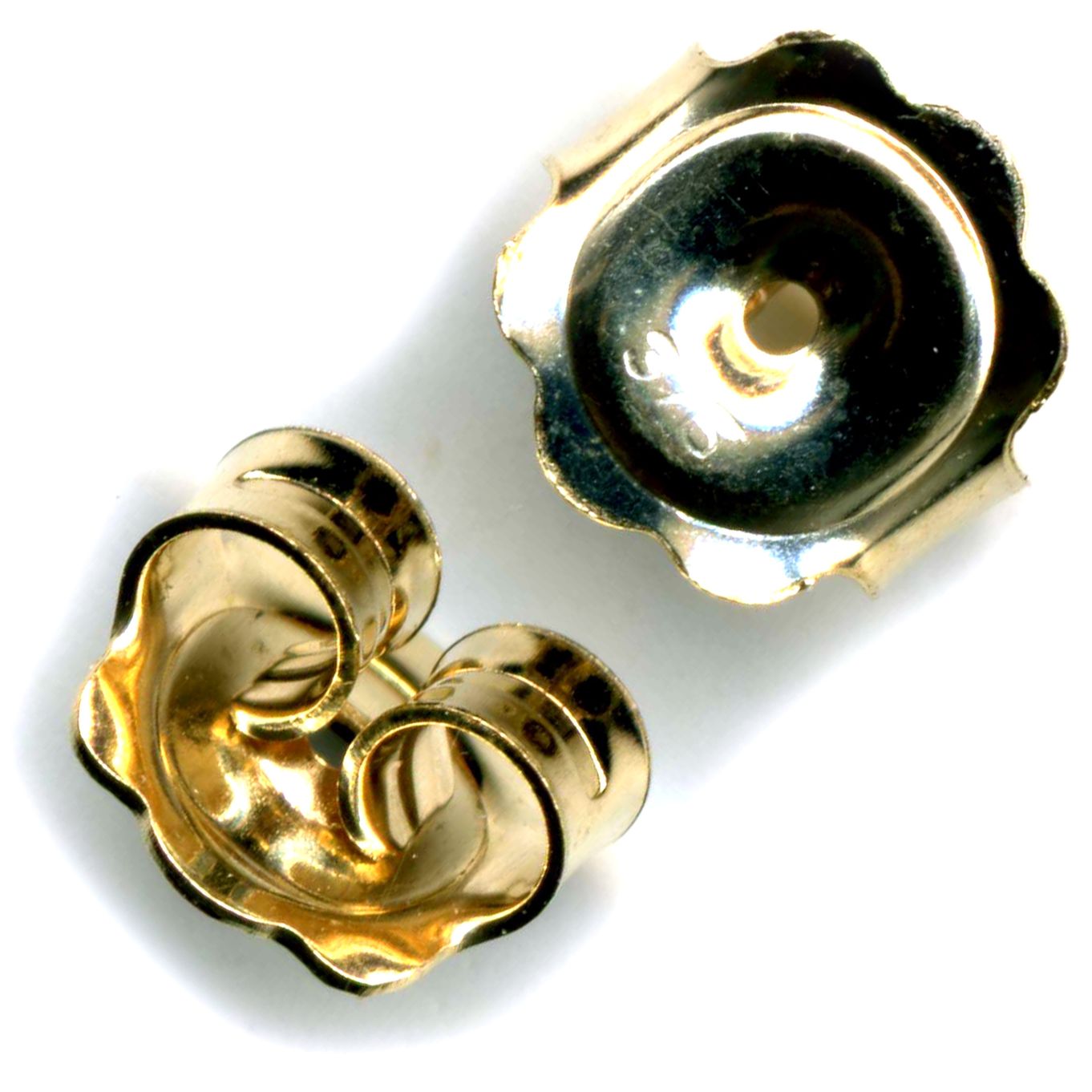 Butterfly Earring Scrolls Backs 9ct Heavy Weight 1 Pair- FS111