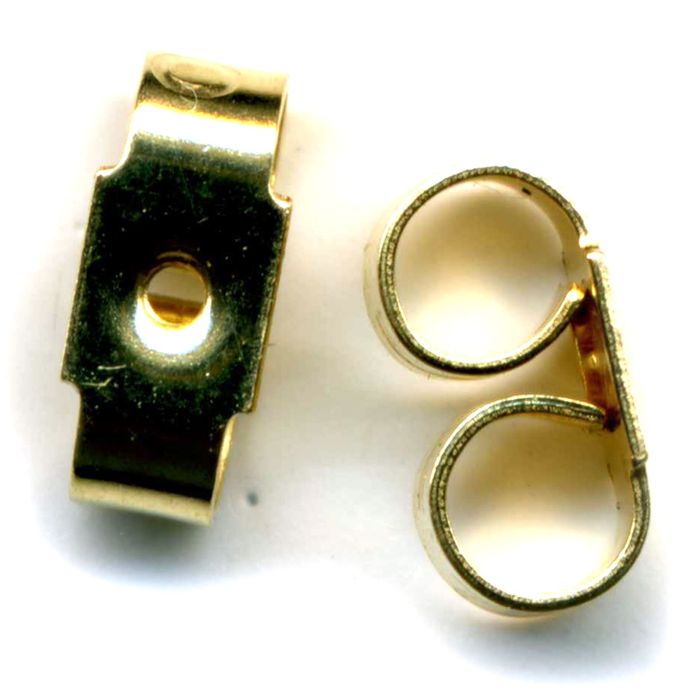 Butterfly Earring Scrolls Backs 18ct Heavy Weight 1 Pair - FS17