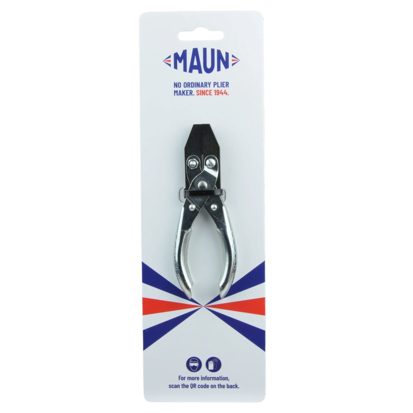 MAUN 4750-125 2 STEP SMOOTH JAWS FLAT NOSE PARALLEL PLIER WITH ROUNDED EDGES 125MM - TP1518