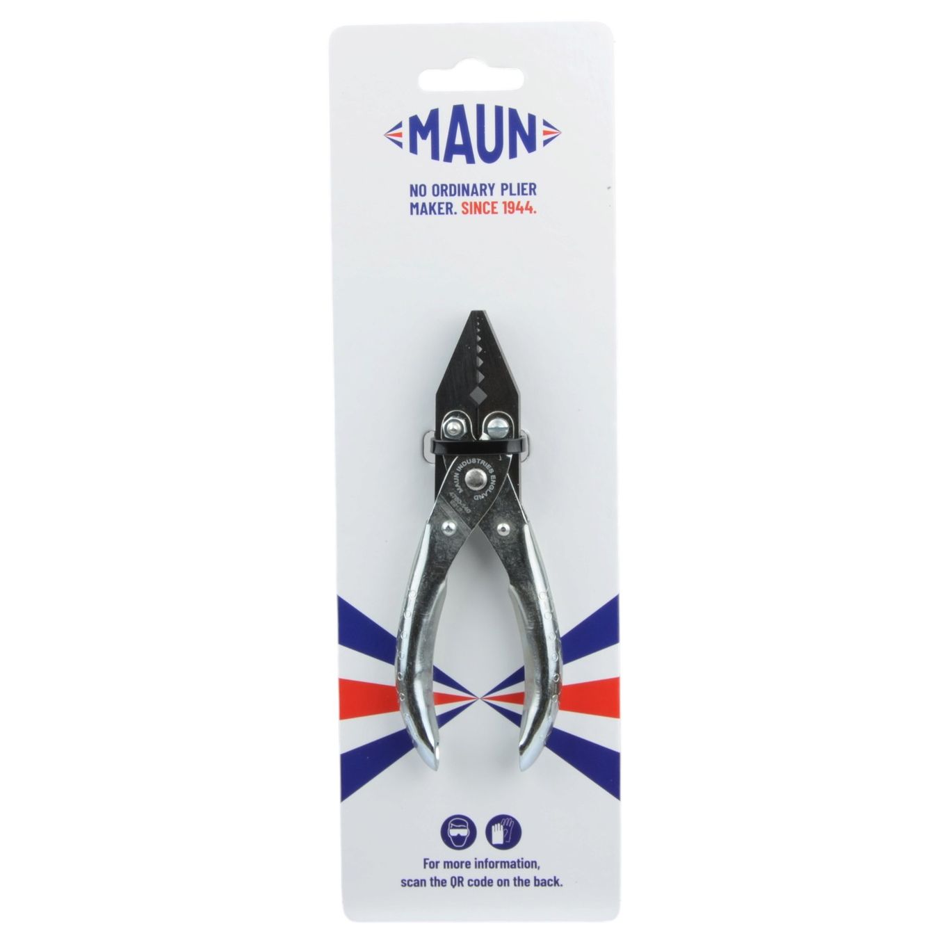 MAUN 4760-125 V NOTCH 0.4MM  TO 6.0MM JEWELLERY WIRE HOLDING PARALLEL PLIER 125MM  - TP1521