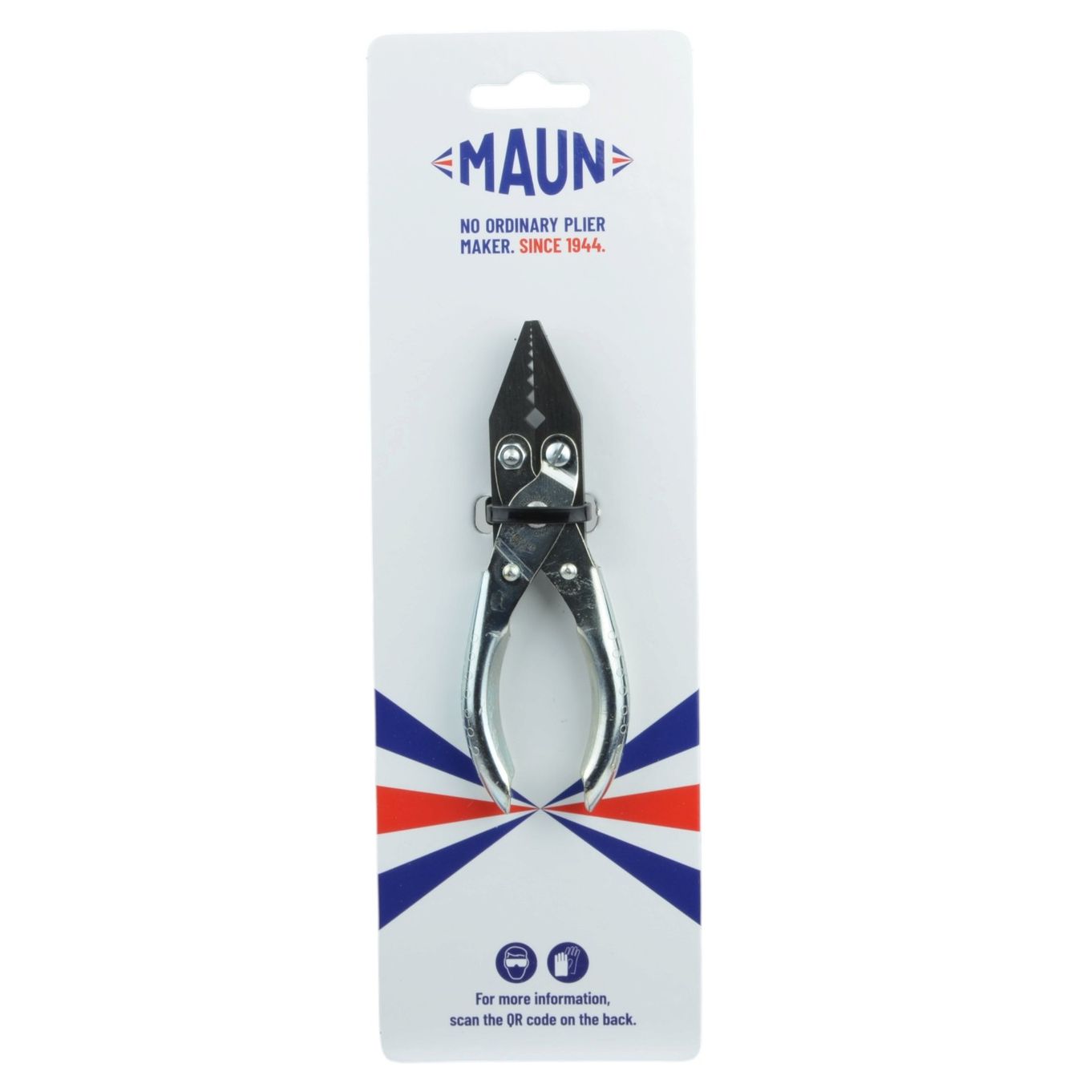 MAUN 4760-140 V NOTCH 0.4MM To 6.0MM JEWELLERY WIRE HOLDING PARALLEL PLIER 140MM - TP1522