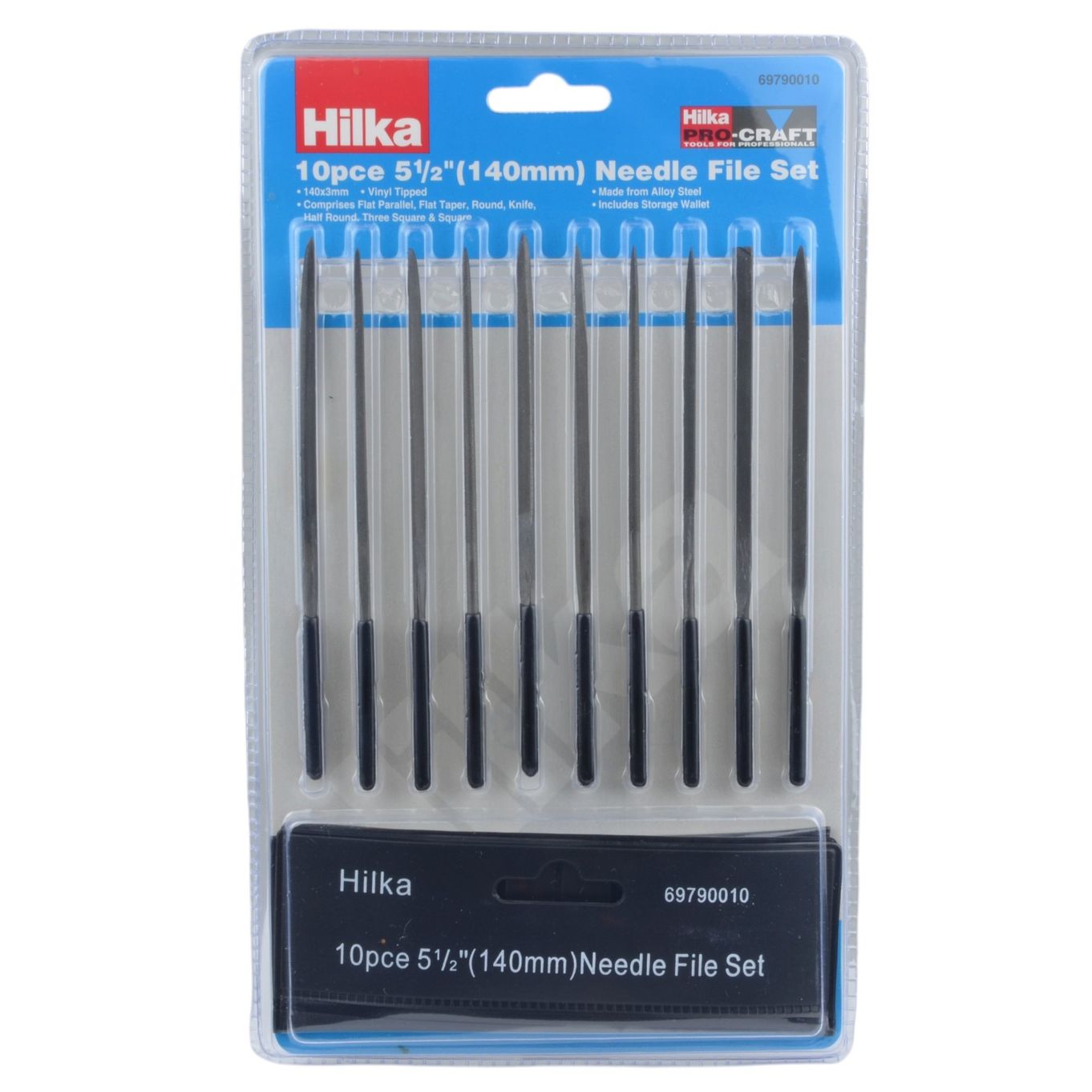 NEEDLE FILE SET 10 MINI CRAFT FILES 140MM - TF1916
