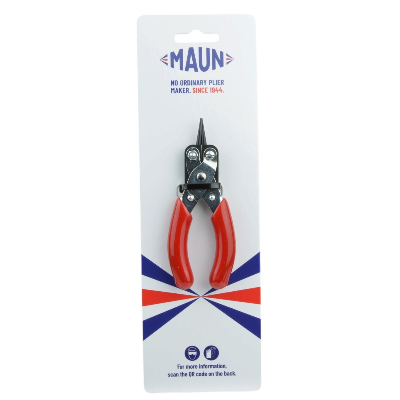 MAUN 4776-125 FINE NOSE ROUND JAWS PARALLEL PLIER COMFORT GRIPS 125MM - TP1524
