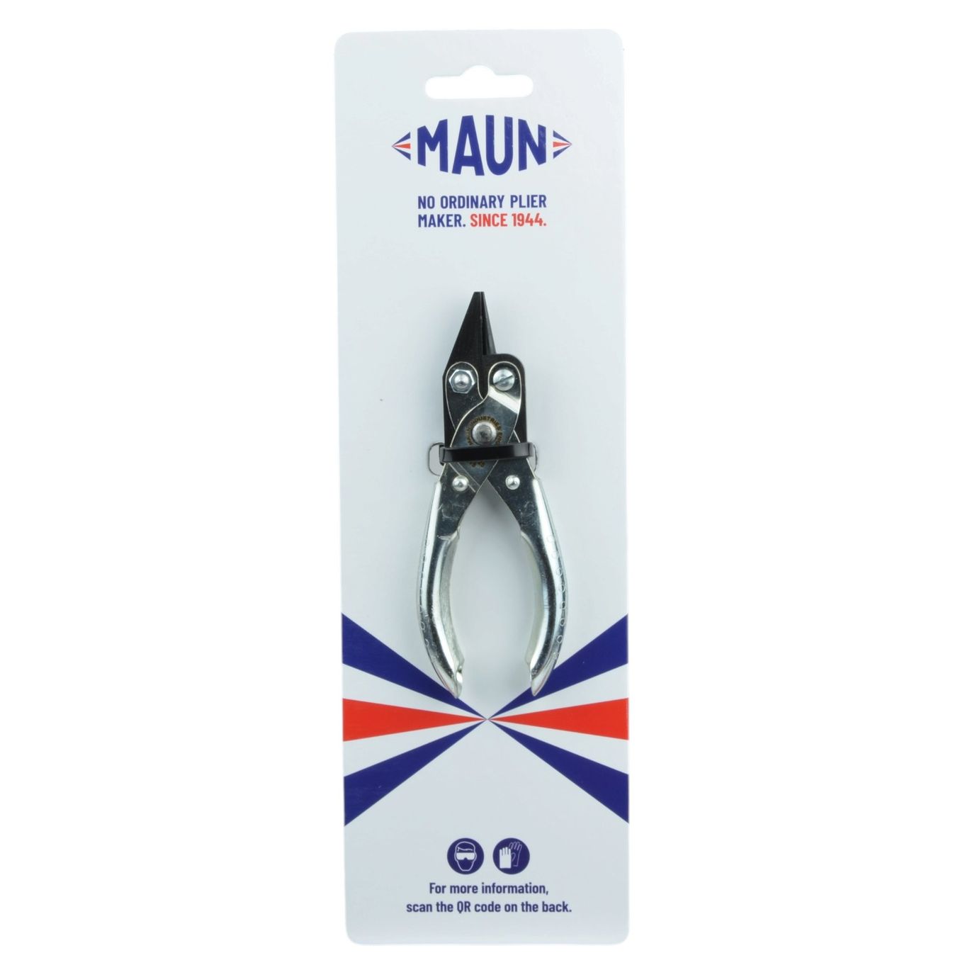 MAUN 4730-125 FINE NOSE ROUND AND FLAT JAWS PARALLEL PLIER 125MM - TP1525
