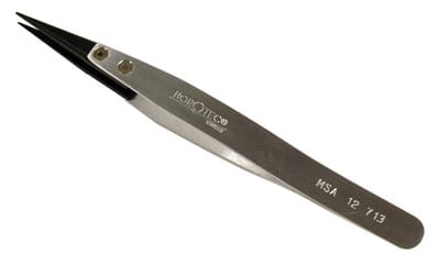 Tweezers Carbon Fibre Hard Tipped Fine Tip Horotec MSA12.713 - HT402