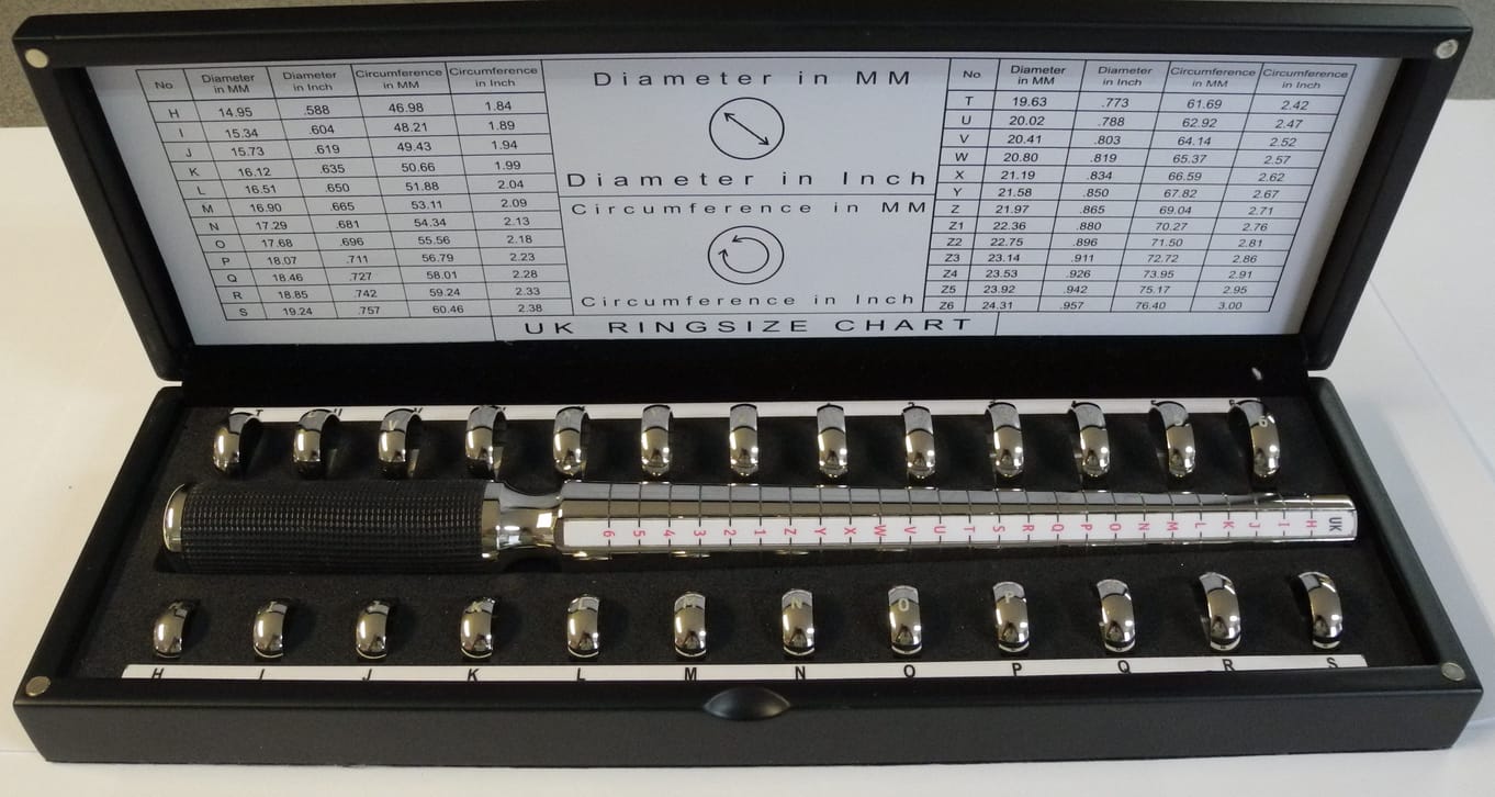 Durston Ring Box Set Sizes D Z 6 TR1571