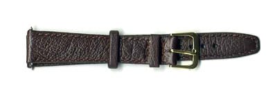 Watch Strap Brown Glove Grain 20mm Gilt - B514G