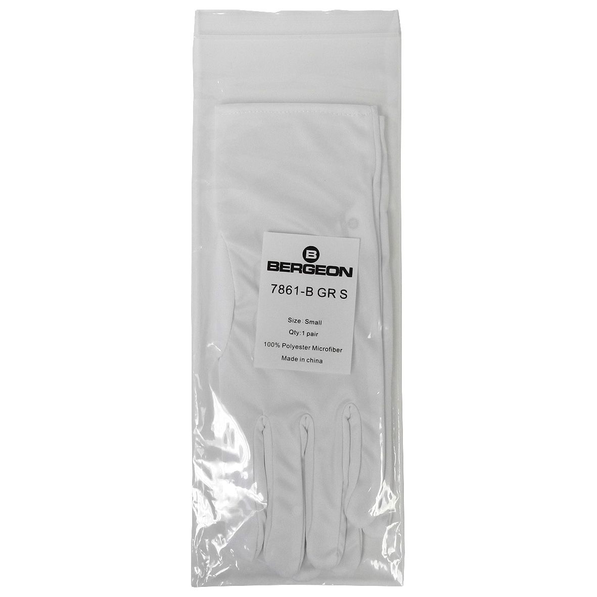 Gloves White Microfibre Bergeon 7861-B - HG7861B