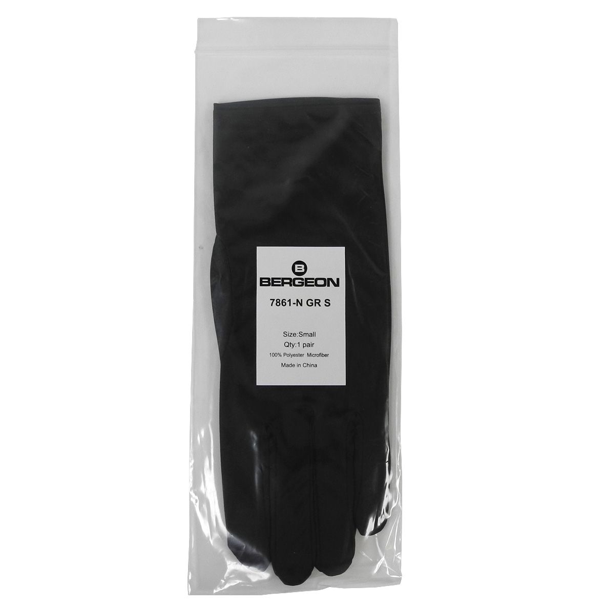 Gloves Black Microfibre Bergeon 7861-N  - HG7861N