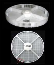 Basket Insert Plastic With 4 Divisions For Greiner ACS900 Ø80mm Height 8mm - HC15882
