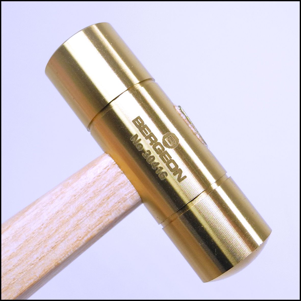 Bergeon 30416 - Hammer for watchmakers Wooden handle - in brass