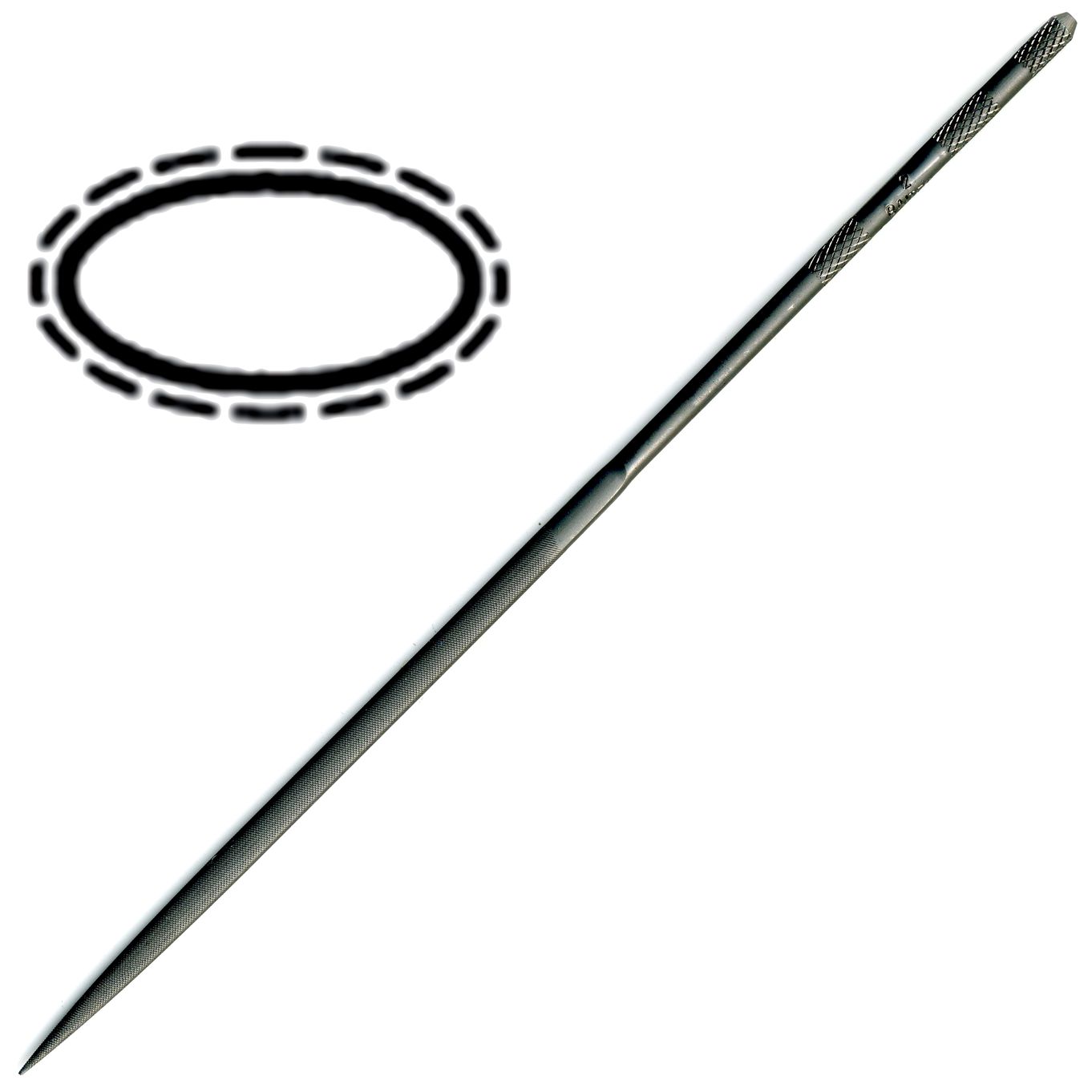 SWISS 18CM NEEDLE FILE OVAL CUT 4 - TF1884